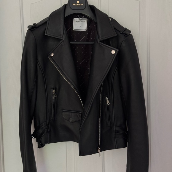 Belle & Bloom - Women’s Cropped - Black Leather Jacket - “Just Friends” - Picture 3 of 6